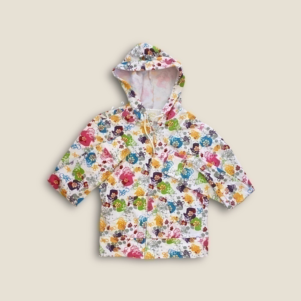 Y2K All Over by Southpole Skull Hoodie White Multicolor Kids Medium